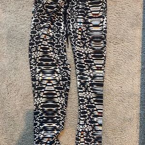 NWOT Maje Elastic Waist Multi Colored Patterned 100% Silk Pants Size 1